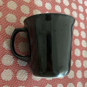 Vintage Pyrex Coffee Mug - Milk Glass- rare Black